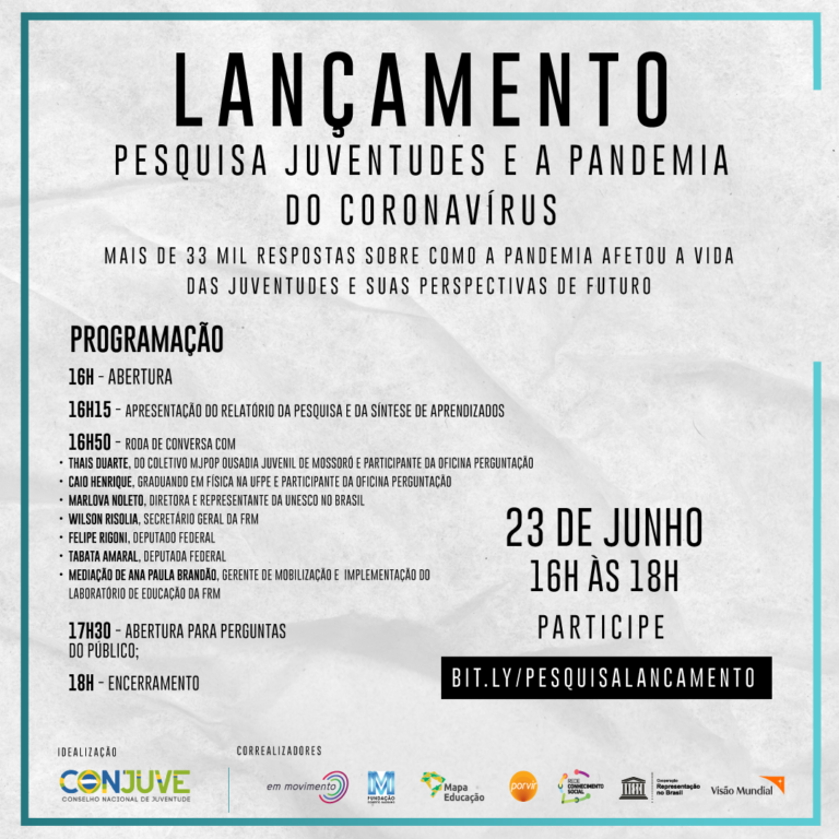 A Pesquisa Juventudes E A Pandemia Brainly